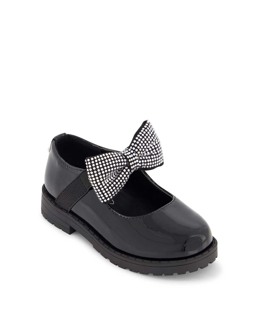 ג'סיקה סימפסון פעוט אוברי קשת שטוחה בשחור