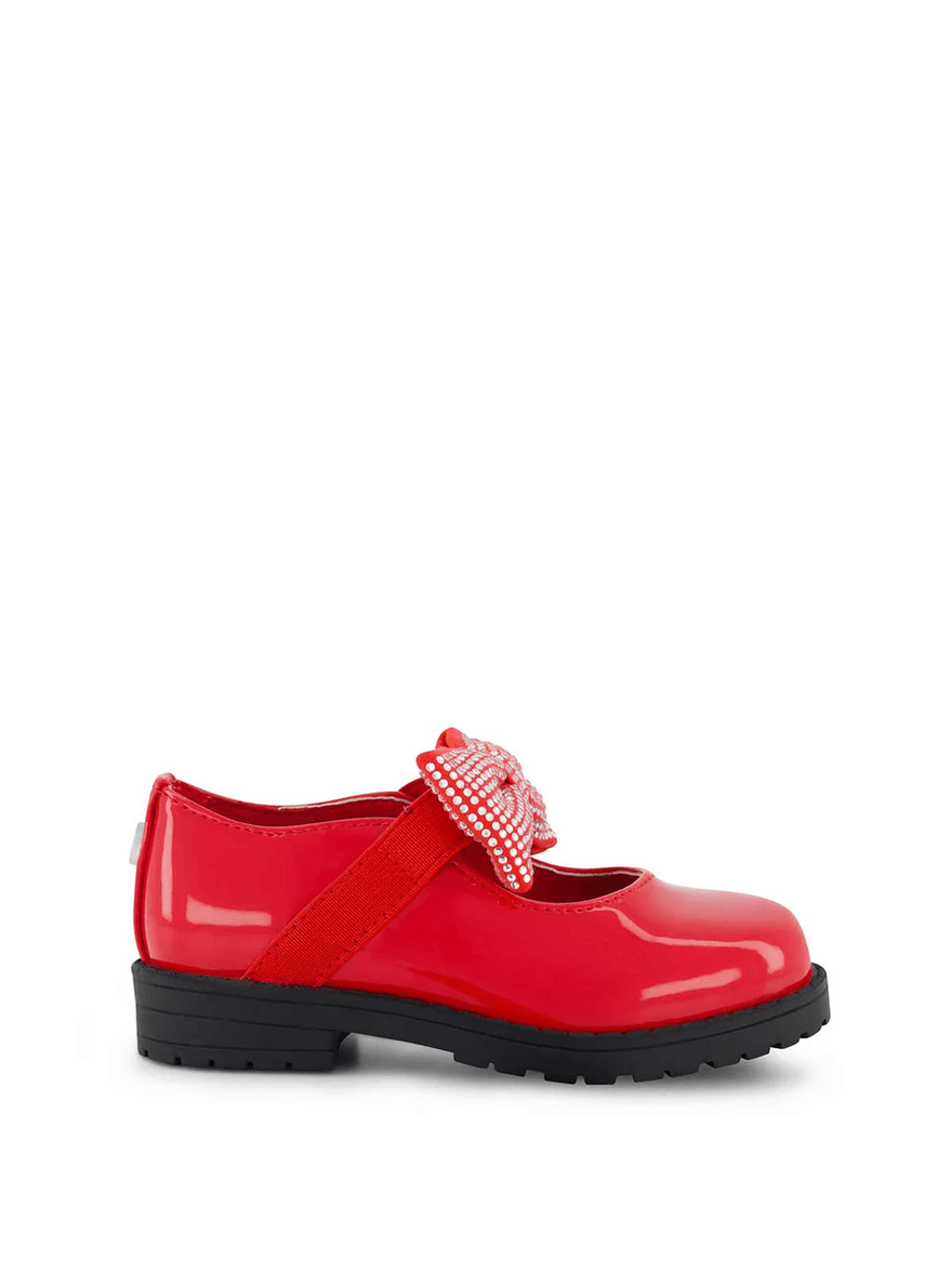 Jessica Simpson Toddler Aubrey Bow Flat in Red