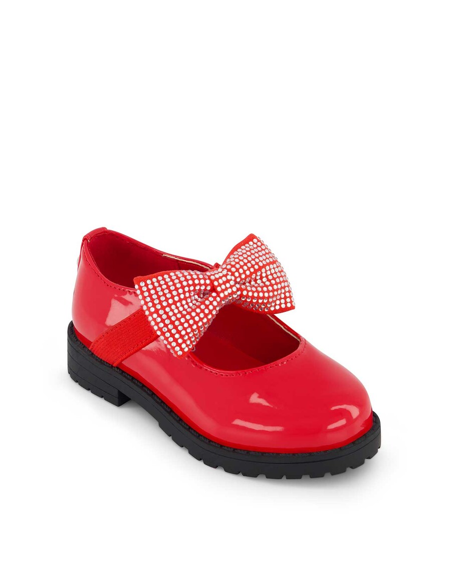 ג'סיקה סימפסון פעוט אוברי קשת שטוחה באדום