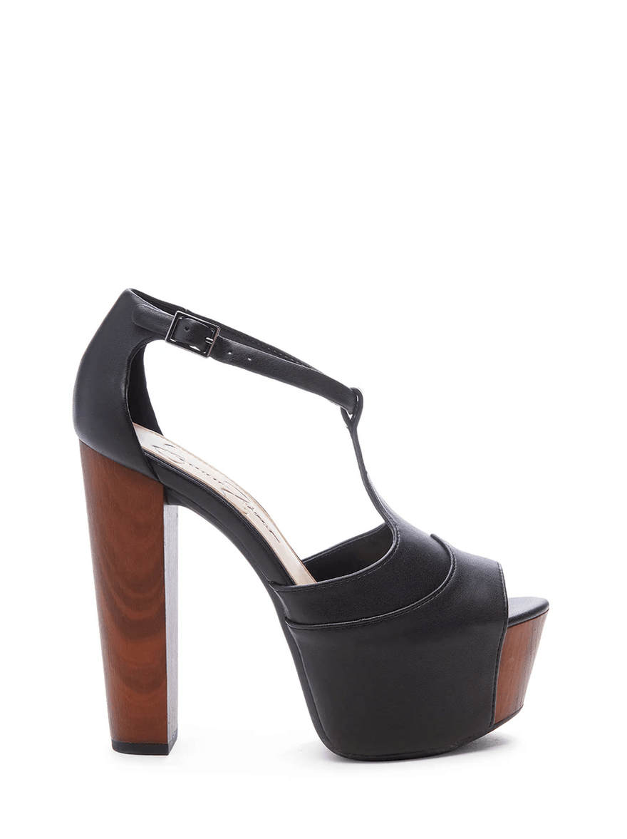 Jessica Simpson Dany T-Strap Platform Sandal in Black