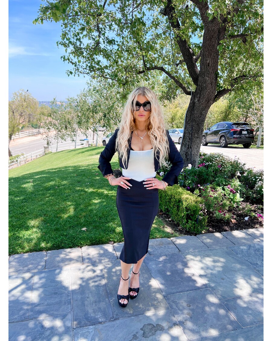 Sandale Cu Platformă Immie Jessica Simpson în șarpe Negru