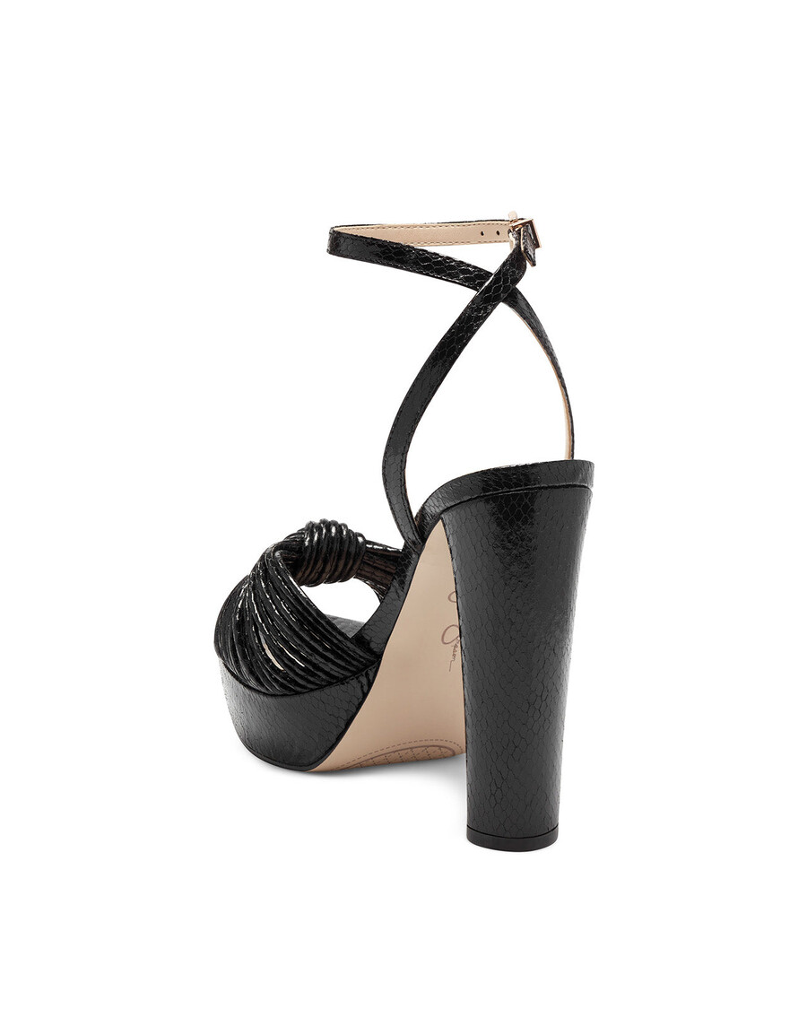 Sandale Cu Platformă Immie Jessica Simpson în șarpe Negru