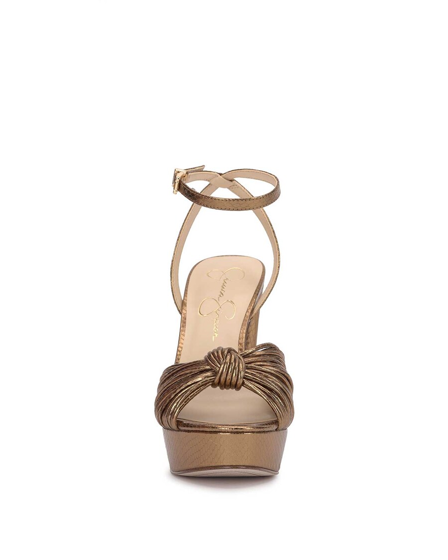 Jessica Simpson Immie Platform Sandal in Bronze Snake