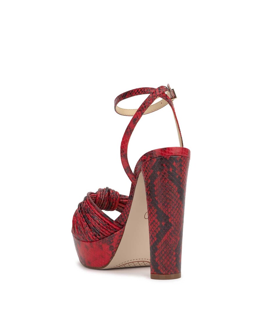 Jessica Simpson Immie Platform Sandal in Red Snake