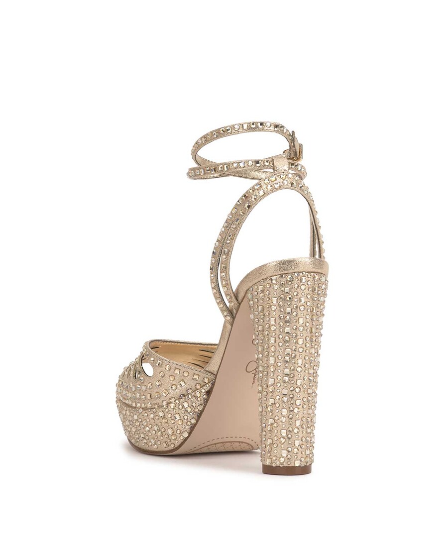 Jessica Simpson Iralin Sandali S Platformo V Barvi šampanjca