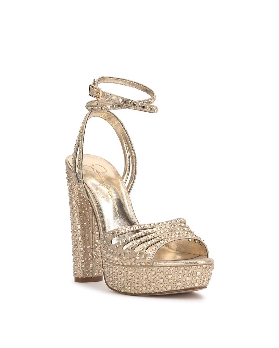 Jessica Simpson Iralin Sandali S Platformo V Barvi šampanjca