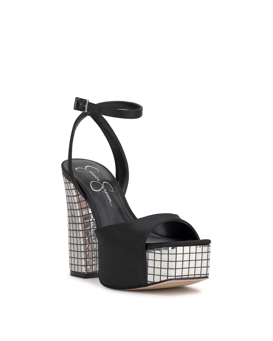 Jessica Simpson Lirio Platform Sandal in Black Disco