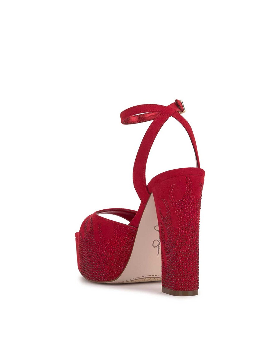 Jessica Simpson Lirio Platform Sandal in Wicked Red