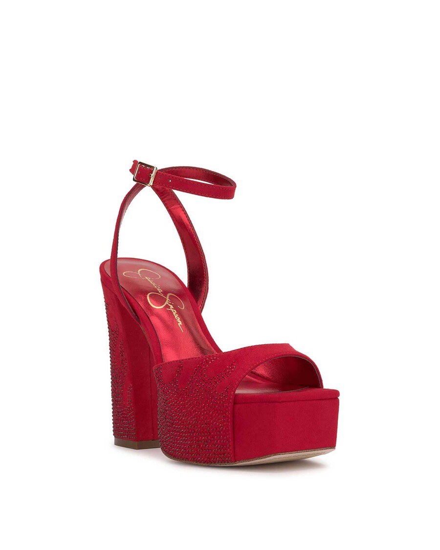 Jessica Simpson Lirio Platform Sandal in Wicked Red