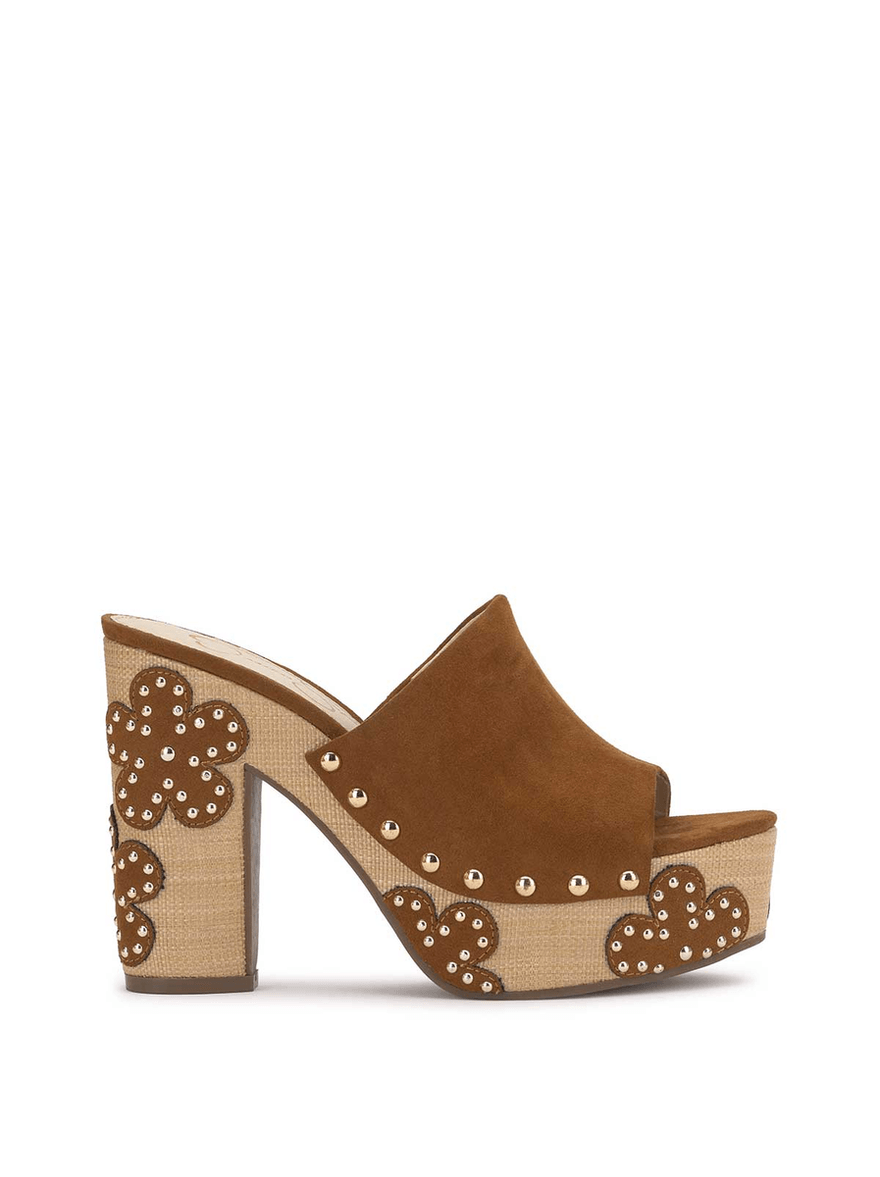Jessica Simpson Shelbie Platform Slide in Tuscan Tan