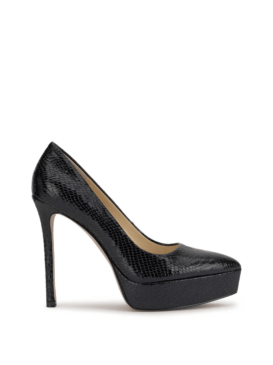 Jessica Simpson Sinelia Platform Pump in Black Snake