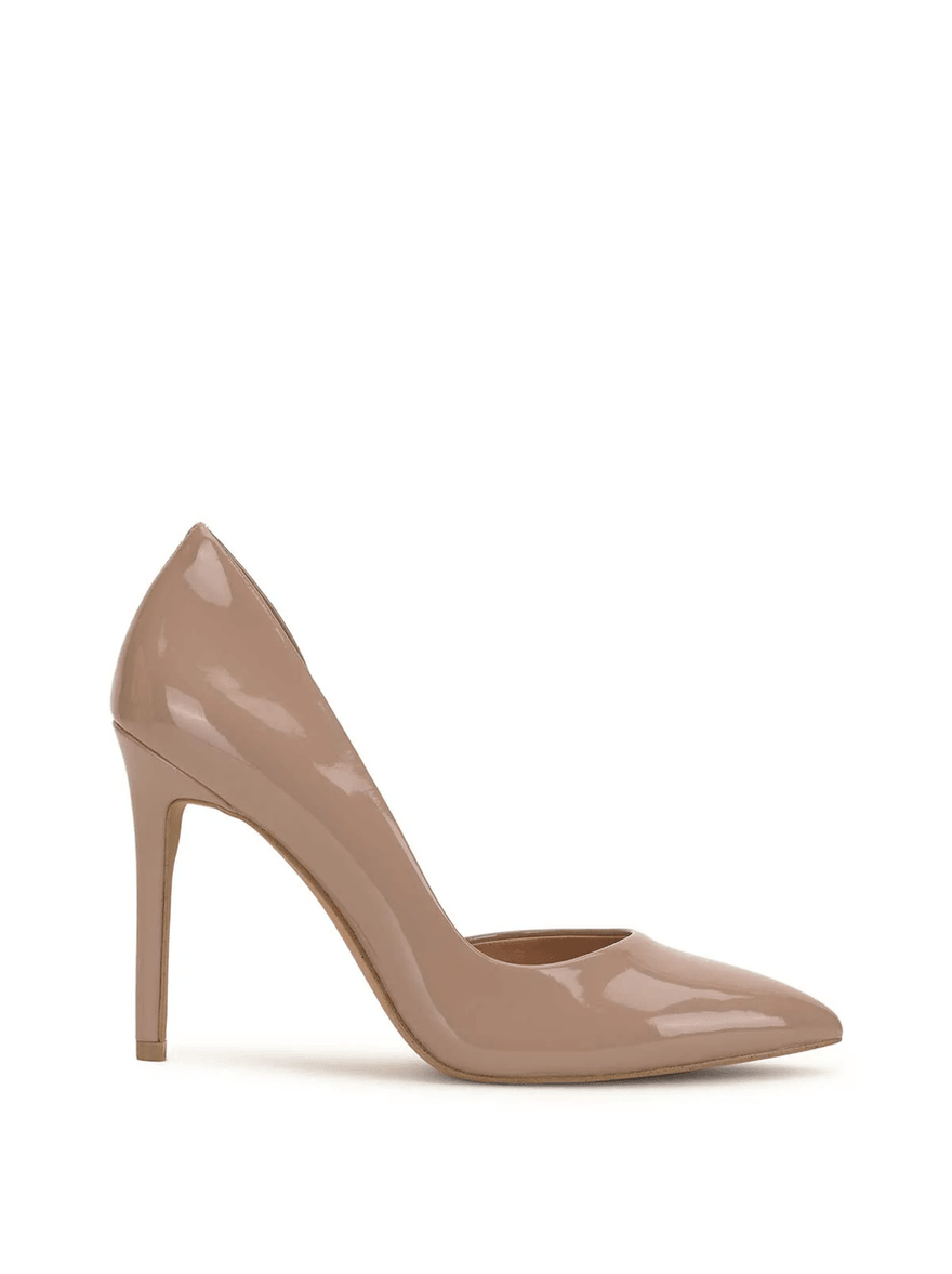 Jessica Simpson Prizma D'Orsay Pump in Patent Chai Latte