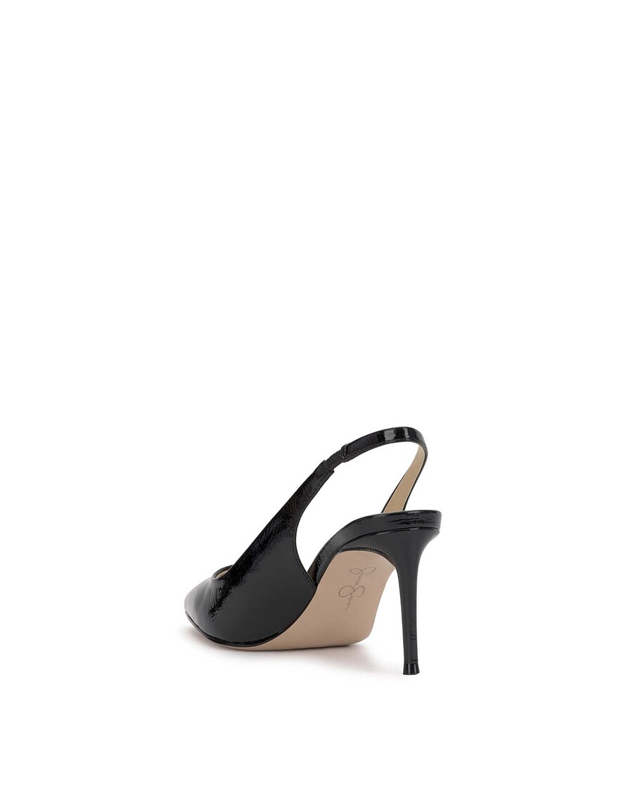 Jessica Simpson Souli Sling Back Heel in Black Patent
