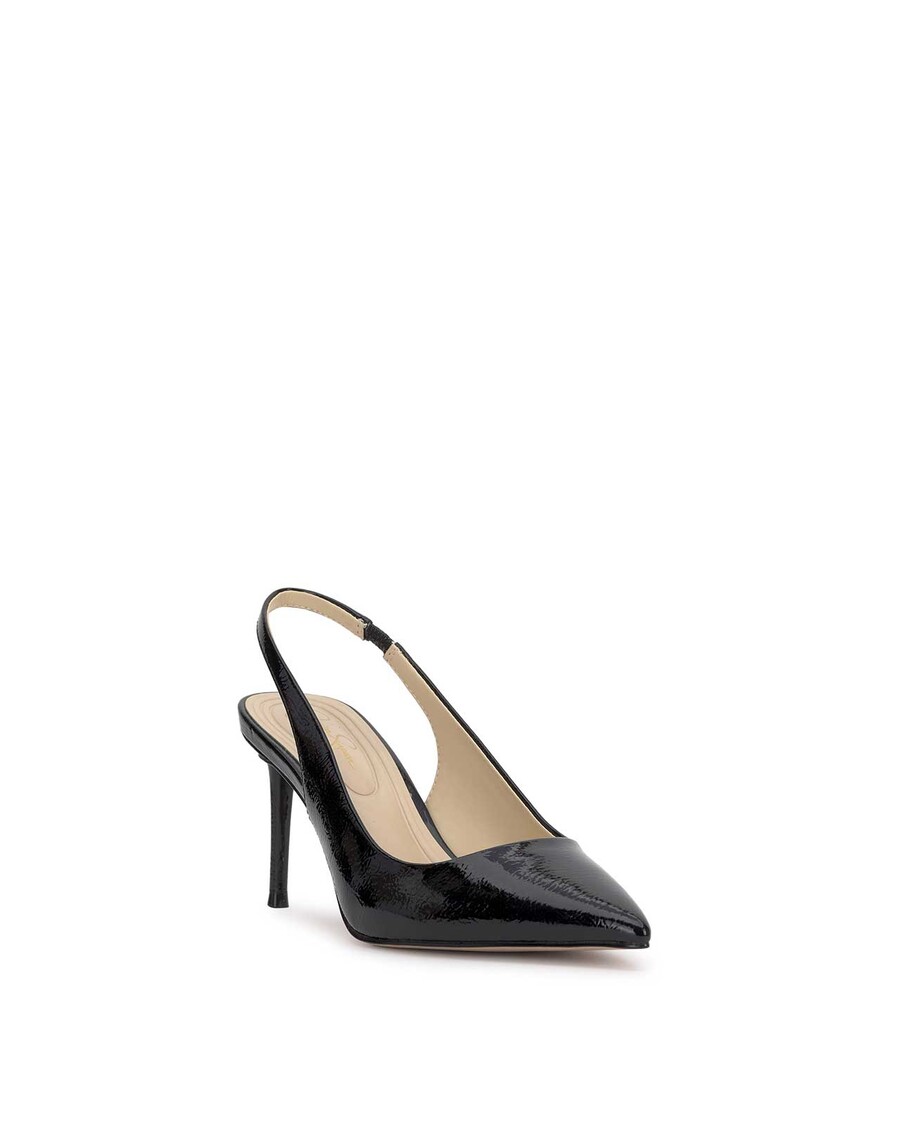 Jessica Simpson Souli Sling Back Heel in Black Patent