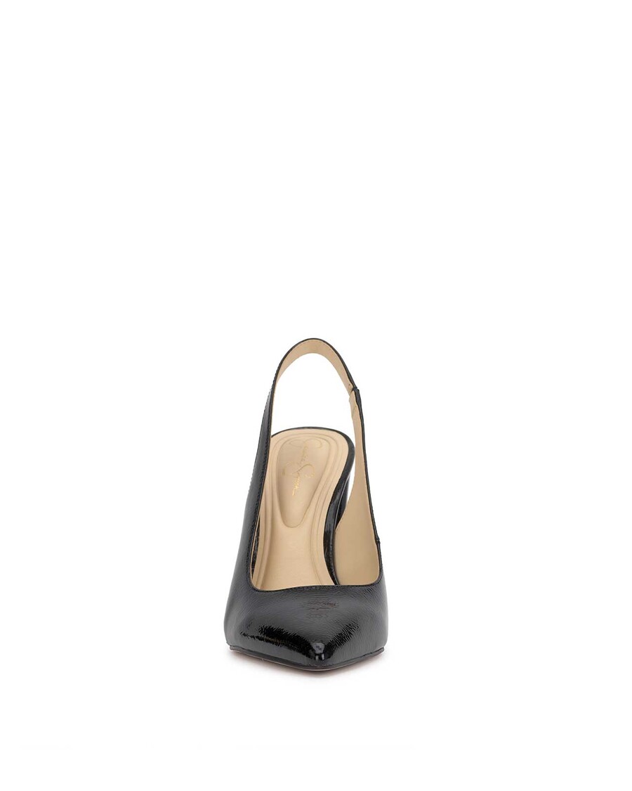Jessica Simpson Noula Slingback Pointed Toe Pump in Black Patent