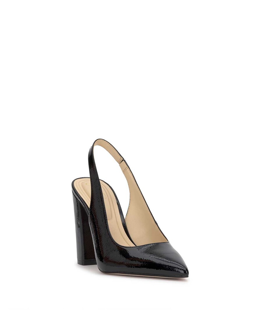 Jessica Simpson Noula Slingback Pointed Toe Pump in Black Patent