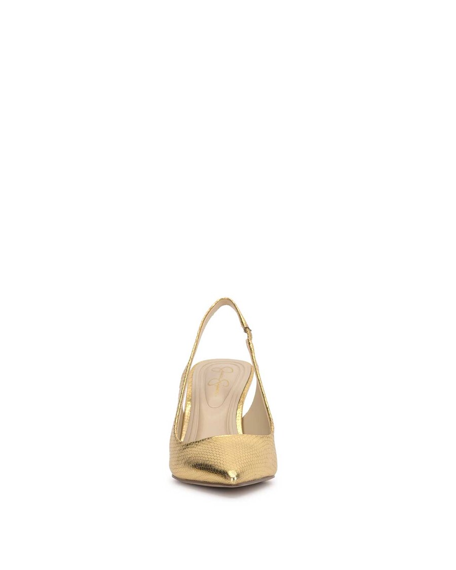 Jessica Simpson Souli Sling Back Heel in Gold
