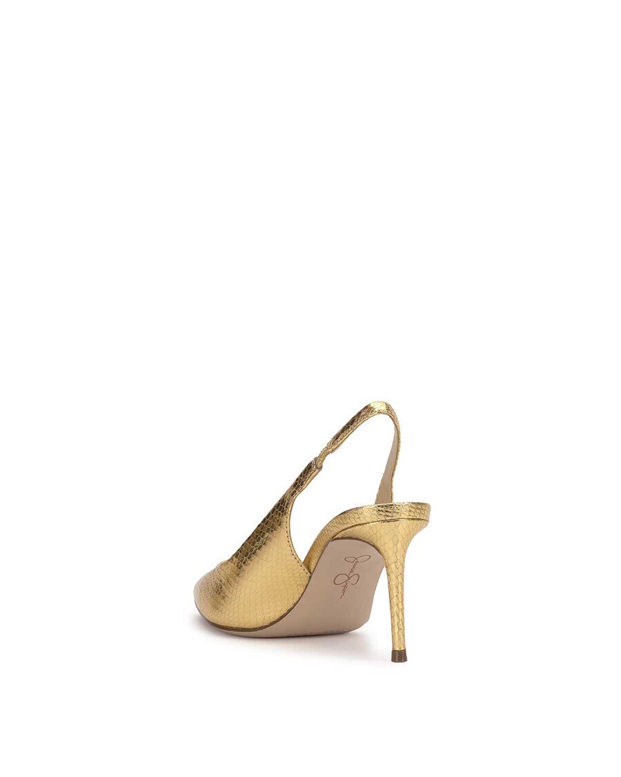 Jessica Simpson Souli Sling Back Heel in Gold