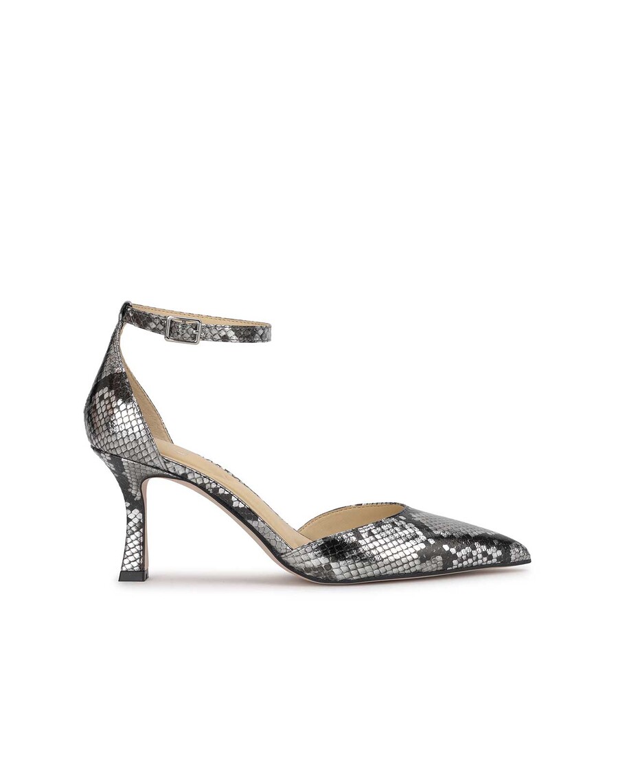 Jessica Simpson Foxena Pointed Toe Pump in Chrome Snake