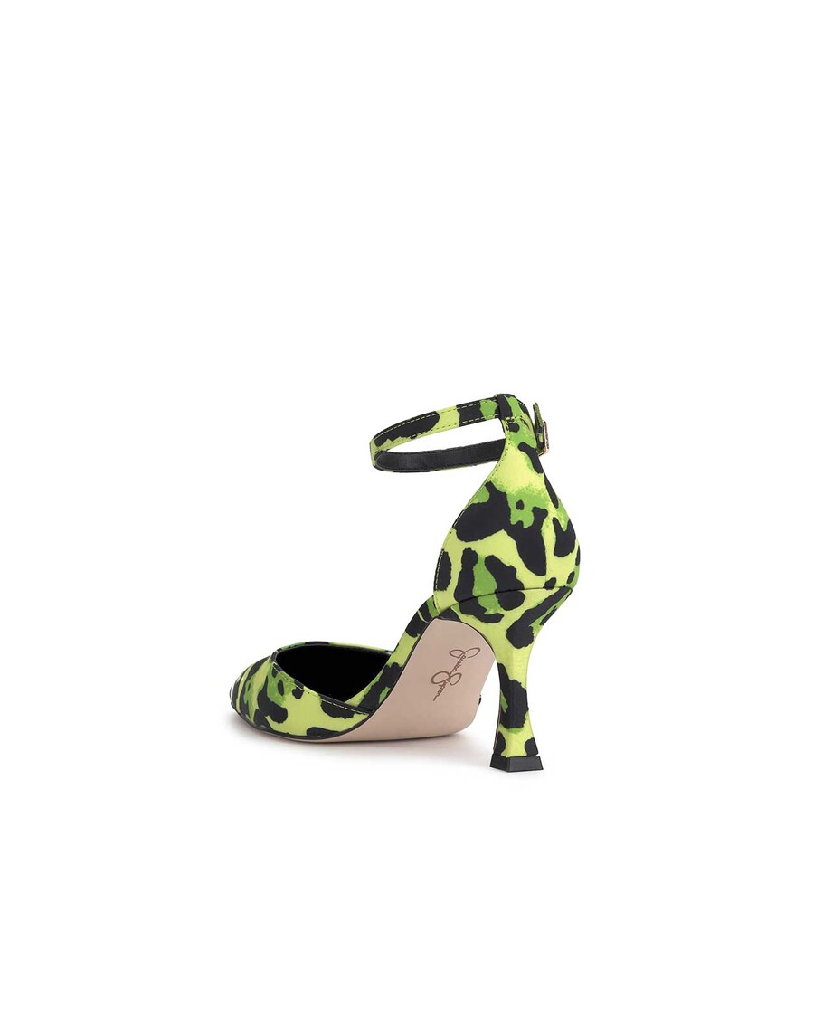 Jessica Simpson Foxena Pointed Toe Pump in Green Leopard