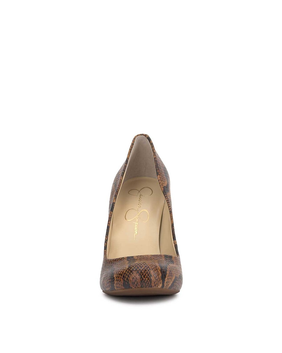 Jessica Simpson Calie Pump in Dark Tan
