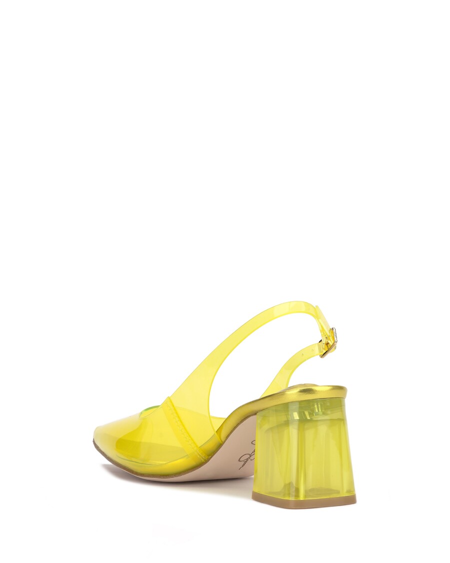Jessica Simpson Syrina Slingback Pump in Bright Yellow