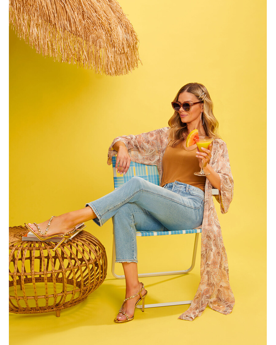 Jessica Simpson Jaycin High Heel in Gold