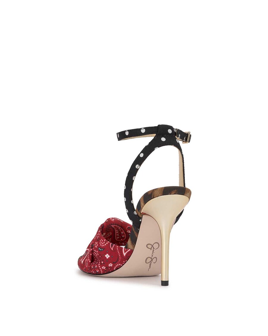 Jessica Simpson Neveny High Heel in Red Bandana