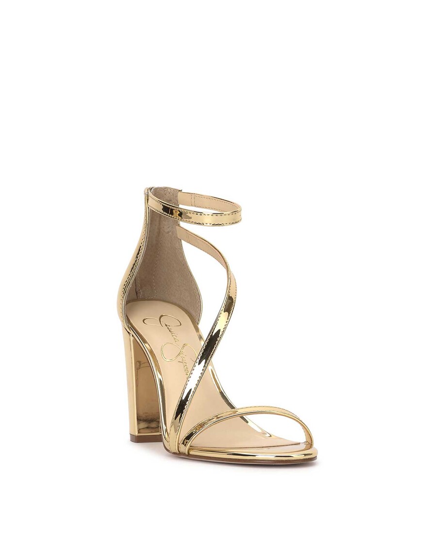 Jessica Simpson Sloyan High Heel Sandal in Gold