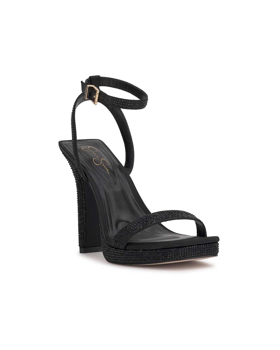 Jessica Simpson Adonia High Heel in Black Shimmer