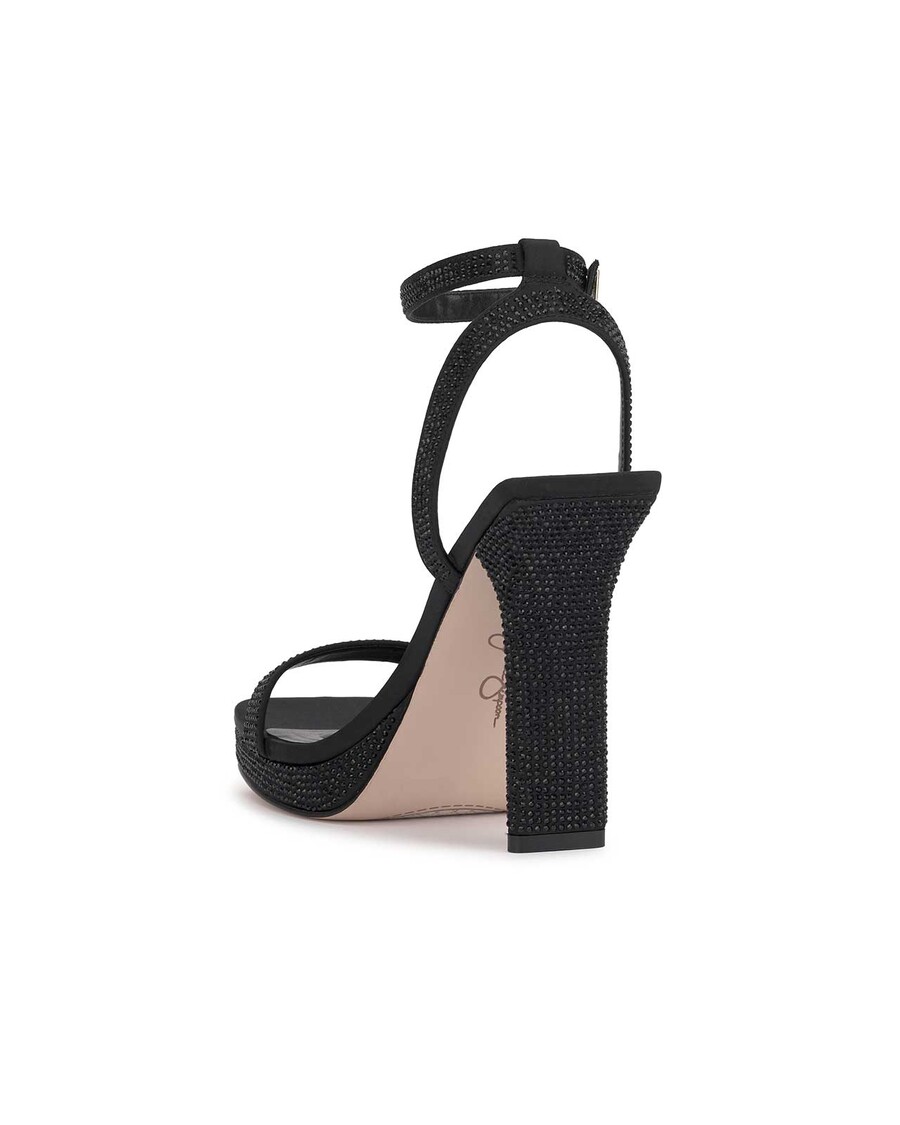 Jessica Simpson Adonia High Heel in Black Shimmer