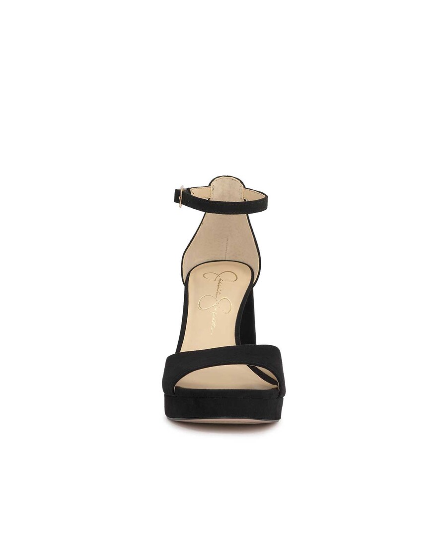 Jessica Simpson Kaliah Platform Sandal in Black Suede