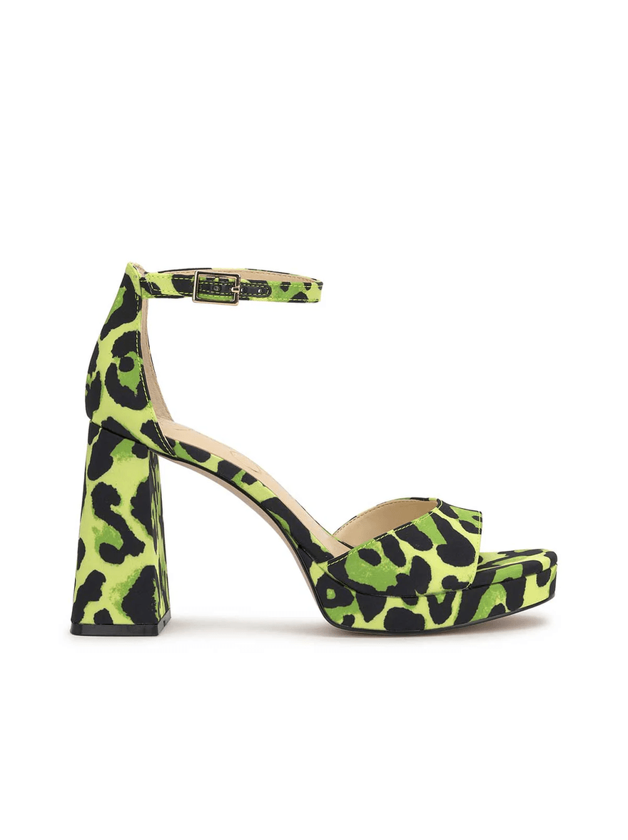 Jessica Simpson Kaliah Platform Sandal in Green Leopard