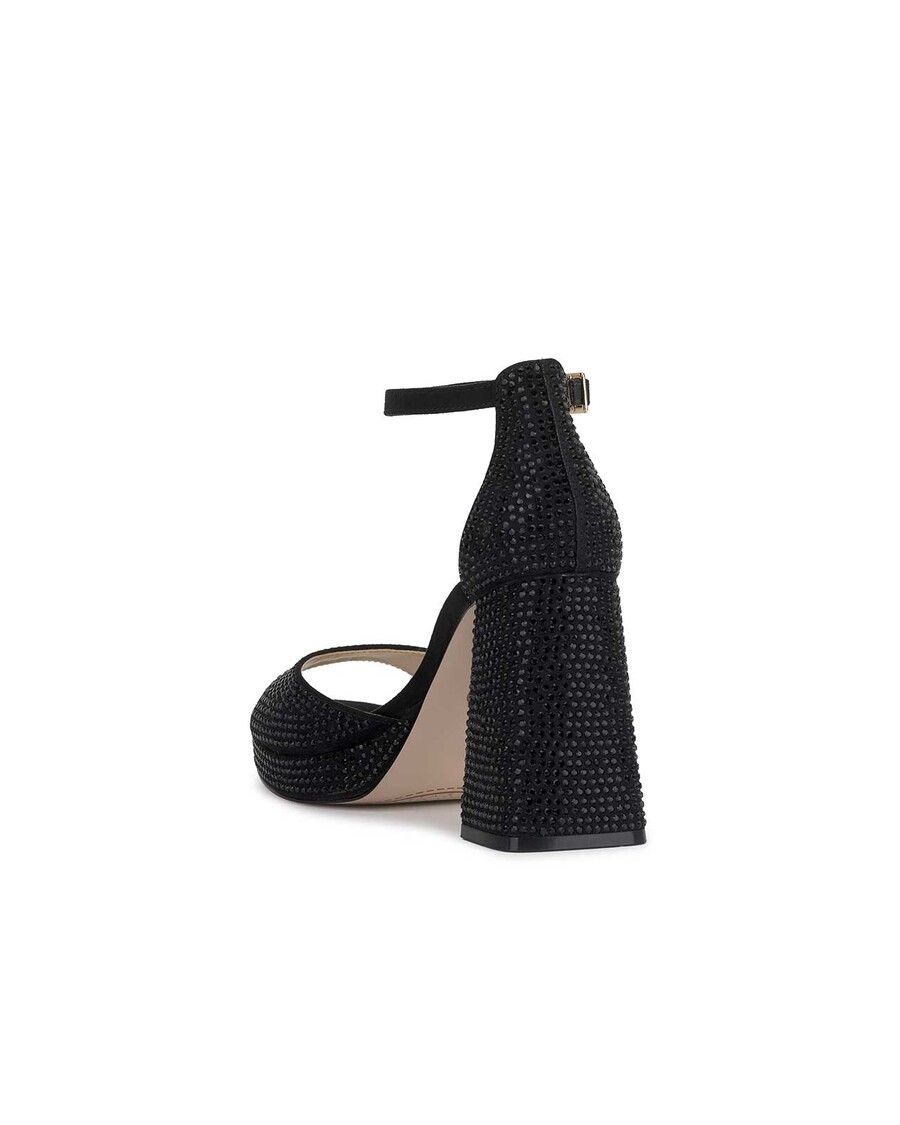 Jessica Simpson Kaliah Platform Sandal in Black Embellished