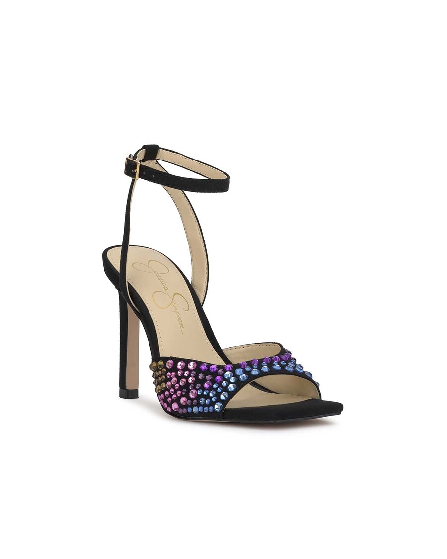 Jessica Simpson Lendall High Heel in Black Jeweled