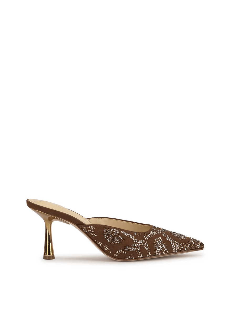 Jessica Simpson Xia Pointed-Toe Mule in Toasted Pecan