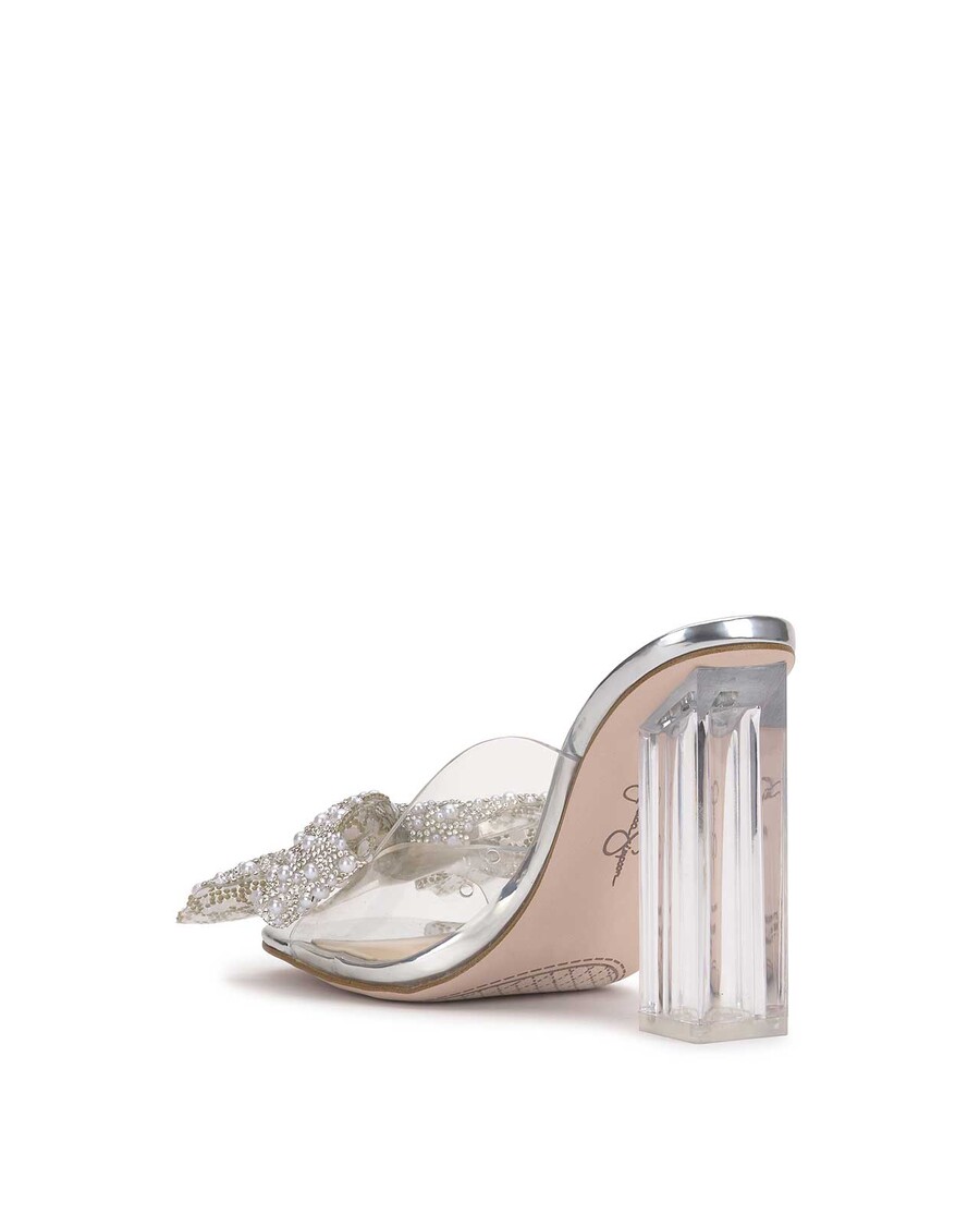 Jessica Simpson Saidah Block Heel in Clear