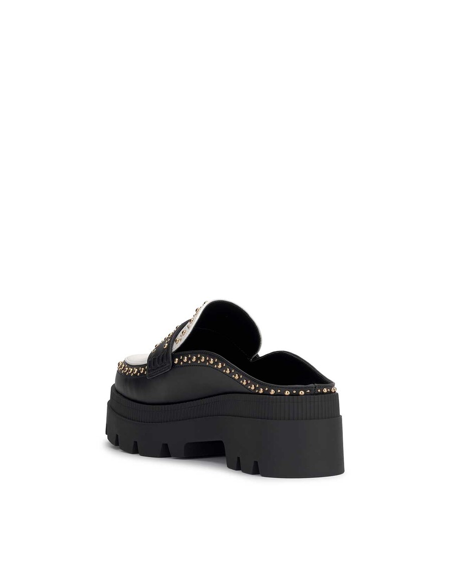 Jessica Simpson Uma Slip On Loafer in Black & White