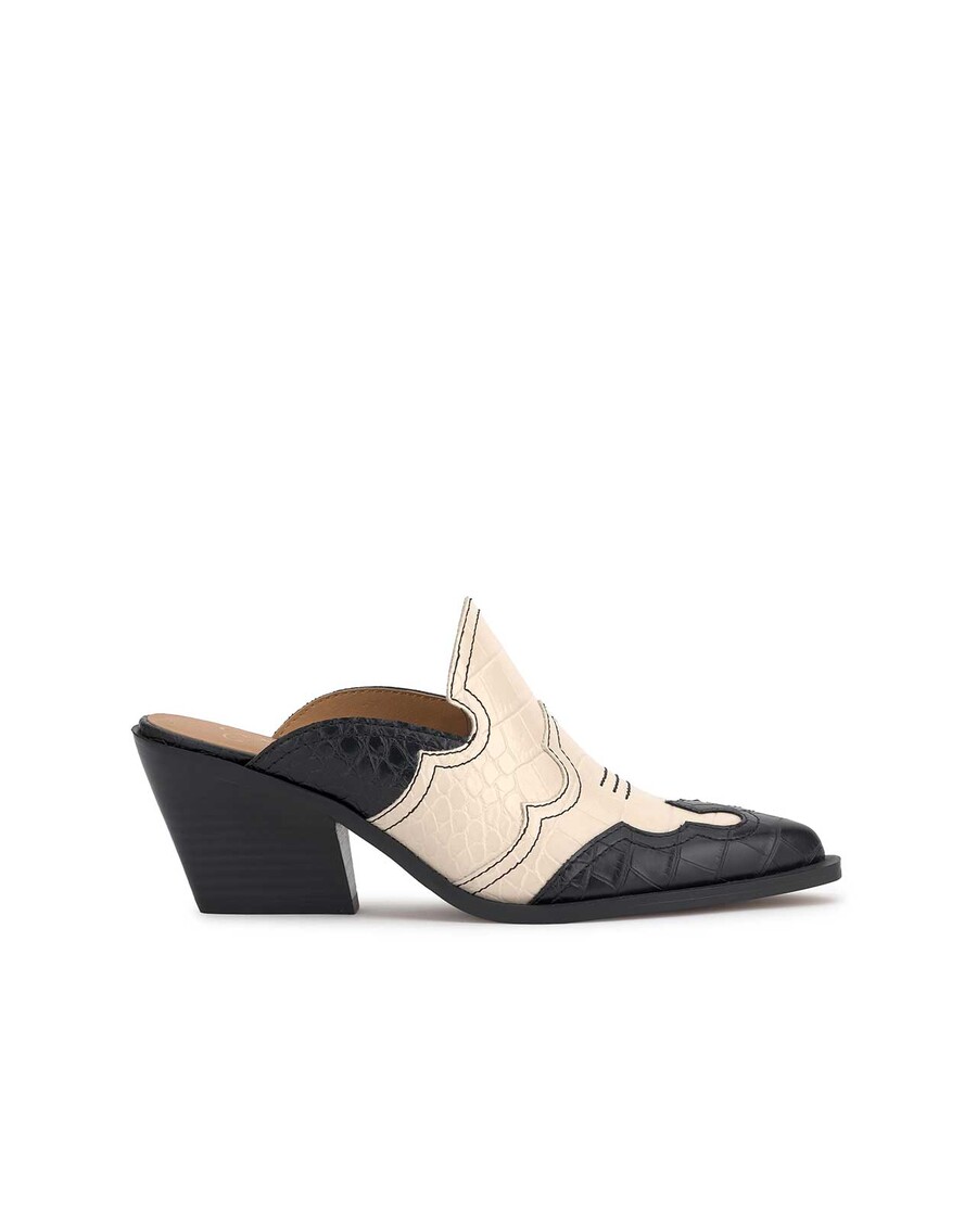 Jessica Simpson Zurina Heeled Mule in Two-Tone