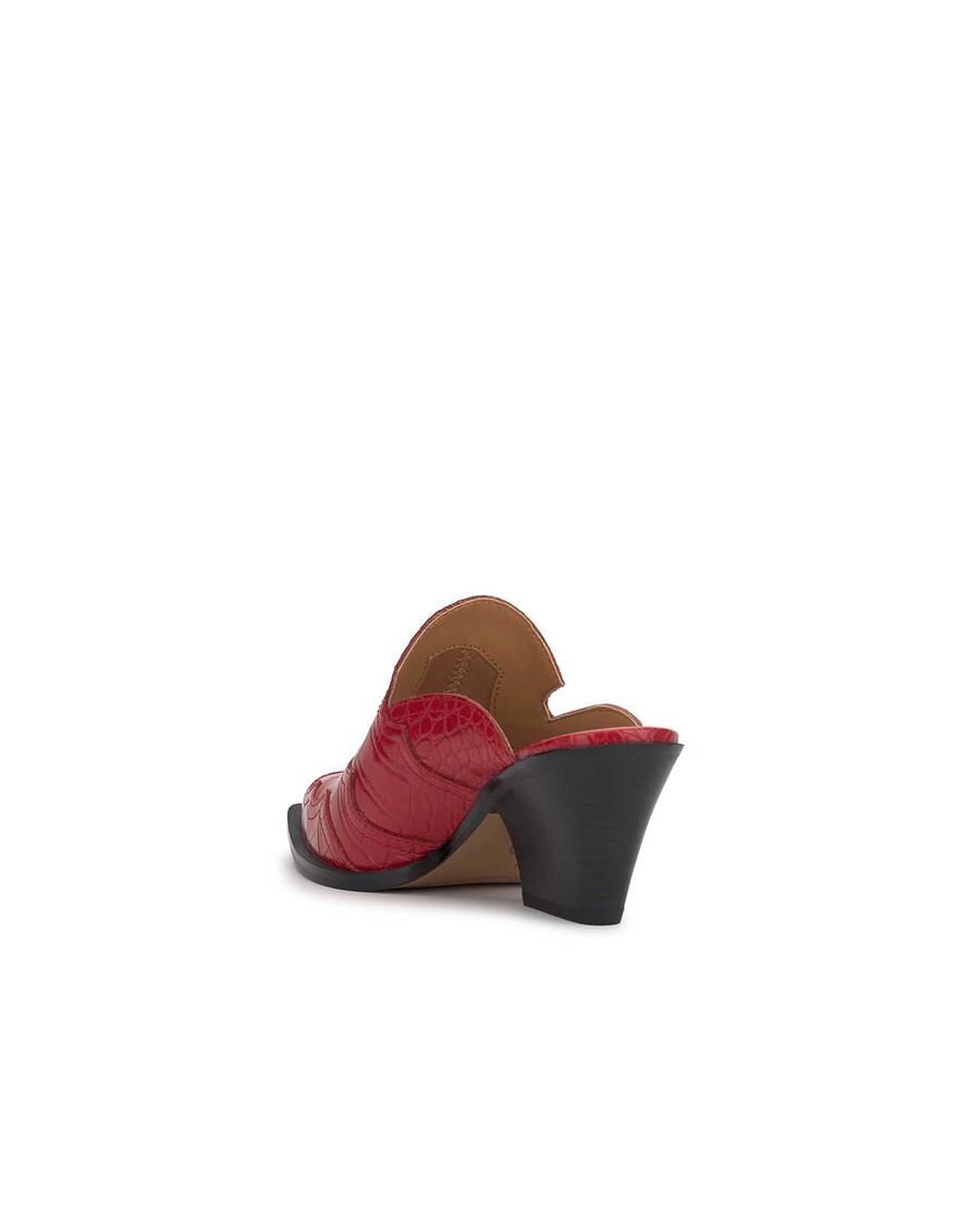 Jessica Simpson Zurina Heeled Mule in Red Muse