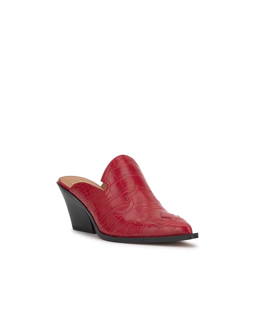 Jessica Simpson Zurina Heeled Mule in Red Muse