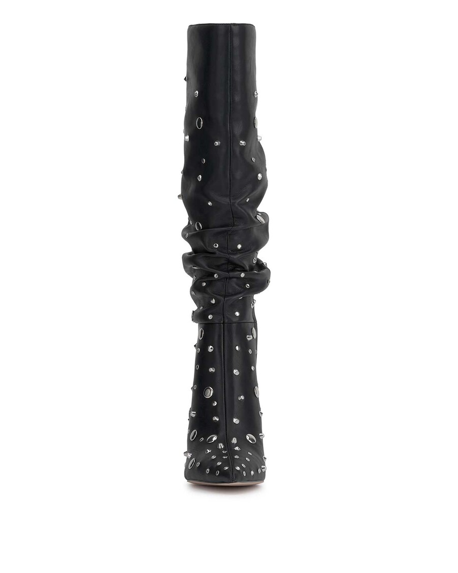 Jessica Simpson Naevy Slouch Boot in Black Studs